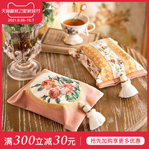 Fan Jing attitude Louver French American car tissue box living room tea table towel set household tissue bag paper box