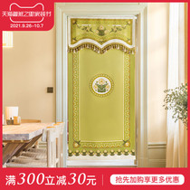 Fan Jing attitude Bell curtain windproof curtain bedroom home non-perforated kitchen curtain curtain