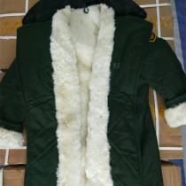 Mens cotton-padded clothes winter snow-proof clothing warm cotton coat with long hair collar removable inner coat