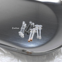 Endless Love transparent invisible miniacrylic lip ring prevent the detection of earbone nail dimple nail
