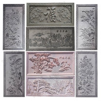 Stone sculpture relief frescoed green stone sculpted Han white jade marble carved through window tap Baifu Late Xia red and shadow wall wall
