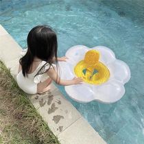 ins Korean childrens cute baby flower seat ring anti-rollover swimming ring 1-3-5 years old children swimming tools