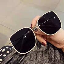 Net red sun Sunglasses Black White