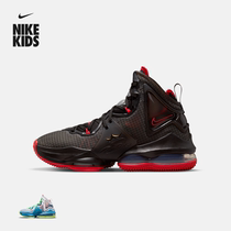 Nike Nike official LEBRON XIX children's basketball shoes new autumn and winter light cushioning sports DD0418