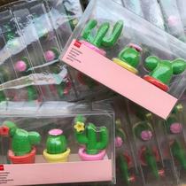 HEMA Cactus rubber 3 sets of cartoon toys eraser kindergarten Primary School students gift prizes