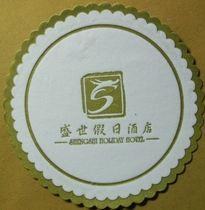 Customized disposable coaster insulation mat hotel Teahouse Hotel Conference 4 layer napkin round absorbent non-slip