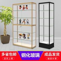 Small hand-held display cabinet home display cabinet glass display cabinet rack hand-made cabinet model Lego toy cabinet