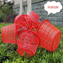 Round strawberry Blue Seed portable plastic fruit garden vegetable basket Picking Bayberry mulberry Cherry Loquat box