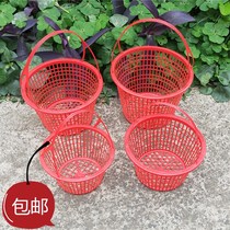 Plastic strawberry fruit basket portable picking blue direct sale Bayberry basket loquat orange grape Cherry frame