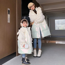  Next Win fried street parent-child winter clothing 2021 New Year winter down jacket mother and daughter western style white duck down jacket
