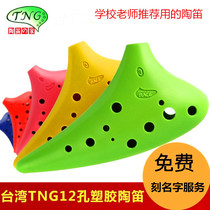 Taiwan TNG Brands Tao Flute 6 Holes Plastic 12 Conc Midtone C Tone Up SoundSC Tuning anti-fall beginnings Tao flute