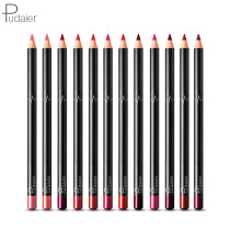 12 color lip liner waterproof not easy to dip cup not decolorize nude color bite lip makeup matte lip pen 12 sets