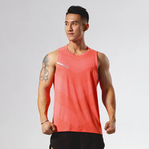 Sports vest men loose breathable sleeveless quick-drying T-shirt summer marathon running waistband track and field training shirt