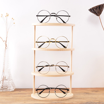High-grade solid wood glasses display stand sunglasses sunglasses professional display cabinet decorative display display glasses shelf
