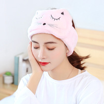 Autumn and winter New flannel embroidery cat postpartum products summer fashion windproof moon headscarf maternity cap