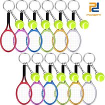 Simulation tennis racket keychain tennis pendant creative gift Sports key chain souvenir prize gift