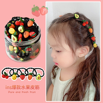 Childrens head rope does not hurt hair Cute girls tie hair rubber band small elastic baby hair ring Princess headdress