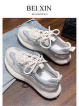 Guochao Li Ning Korean version of Old Father shoes women 21 new autumn and winter womens shoes tide ins explosive small white sports A Gump board shoes