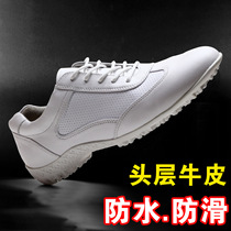 Leather golf shoes womens ultra-light casual sports shoes waterproof and breathable non-slip soft sole golf shoes children