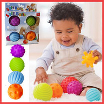 Baby massage hand grasping feeling bobo soft ball Baby pinching early education educational toys bright colors