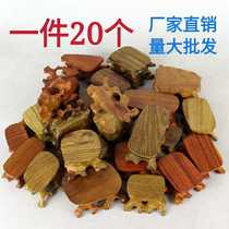  Factory direct sales small solid wood base rectangular root carving round shape Qishi teapot holder Mahogany acid branch rosewood ornaments