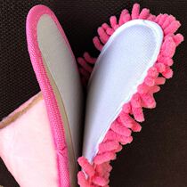 Spring and summer parent-child couple cartoon lazy slippers Floor cleaning mopping and sweeping Mute slippers removable bottom