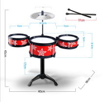 Infant childrens educational drum set toy Beginner 1-3-6 year old boy children get started beating musical instruments 