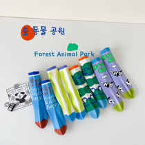 Childrens socks cotton spring and autumn Korean tide socks boys and children in the socks baby cartoon stockings autumn and winter