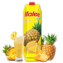 Thailand imported Mary Malee pineapple juice juice drink 1L*4 bottles of milk tea raw materials