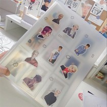 Paret 3 inch 4 inch 5 inch literacy card photo album movie ticket train ticket insert collection box