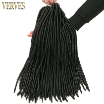African black wig Dirty braid hollow pigtail hair extending 18 inch 2 bag long hair Foreign trade Dirty braid