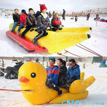 Inflatable snow banana boat cold-resistant thickened zoobo ball roller ball bowling ball bumper ball snow octopus manufacturer