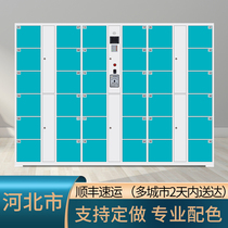Custom bar LCD locker library barcode swipe face fingerprint WeChat locker Hebei
