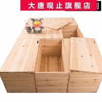 Tatami custom wooden box combined bed storage box floor high box design overall bedroom coffee table solid wood combination box