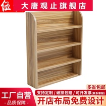 Supermarket chewing gum cabinet wood grain cashier small shelf convenience store cash register front shelf snack display rack can be landed