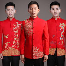 Chinese wedding suit Mens Chorus mens wedding dress Tang suit groom Toast