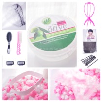 Durian home wig accessories collection hair wax hair net steel comb clip support paper card wig inner net packaging bag