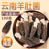 Morel dried fresh Yunnan specialty farm mushroom mushroom mushroom dried fine 100g