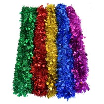 Christmas ribbon Christmas tree decoration hair strip New Year team room mall pull flower June 1 New Years Day ribbon