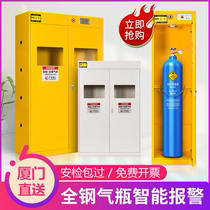 Xiamen explosion-proof bottle cabinet safety cabinet laboratory double bottle gas tank acetylene nitrogen hydrogen cylinder storage cabinet