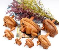 Toad wooden toy wooden fish frog frog sound instrument wooden croaker wooden croaker sound instrument Orff instrument