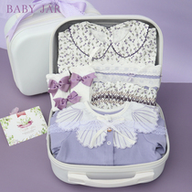 Newborn baby clothes gift box set Baby full moon 100 days gift girl baby high-end gift spring and summer gift