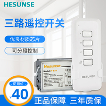 Hesen 3-way wireless intelligent digital remote control switch 220V three-way power lighting household segmentor module