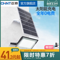 Zhengtai Photovoltaic Solar Lamp Villa Yard Waterproof Outdoor Courtyard Lamp One Tug II New Rural Home Spotlight