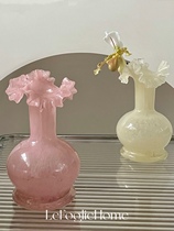 Vintage in ancient wind glazed vase Fenton wind small frescoed glazed vase Ins wind style small vase