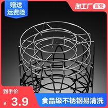 Thickened stainless steel shelf steamed bun rack water-proof steaming rack Household kitchen multi-function steaming drawer steaming basket steaming grid storage