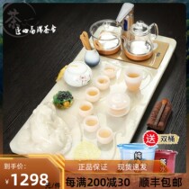 European-style jade tablet tea plate fully automatic one-body kettle household light luxury high-grade kung fu tea set