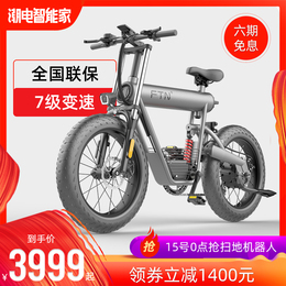 FTN lithium battery off-road electric bicycle booster scooter beach mountain bike double disc brake battery motorcycle