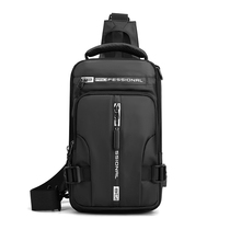 HQF Trendy Mens Bag New Mens Chest Bag Inclined Cross-Pack Waterproof Small Backpack Single Shoulder Bag Tide Pack VIESEN Trendy Bag