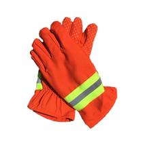 Fire protection gloves Flame retardant 97 fire non-slip fire belt rubber gloves fire rescue insulation gloves